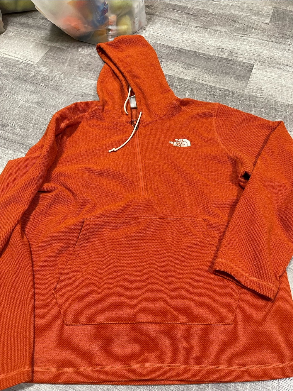 The North Face Burnt Orange Half-Zip Hoodie